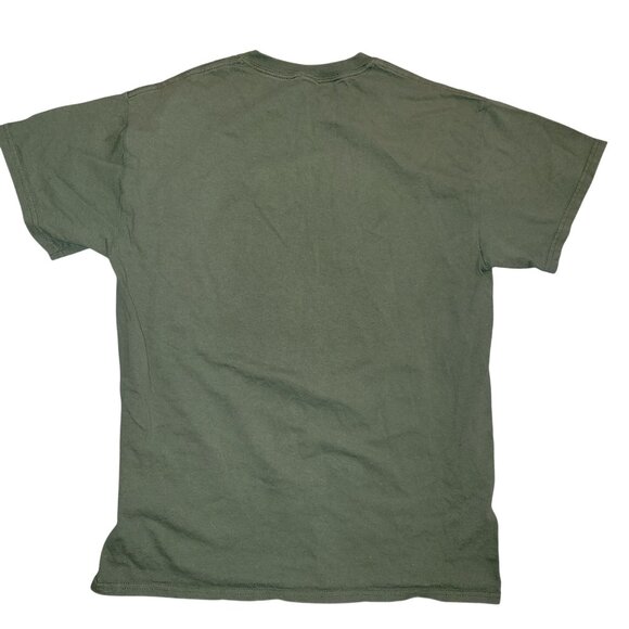 Ezekiel Premium Olive Green Graphic T-Shirt M 100% Cotton Mens Short Sleeve Casu - Picture 4 of 4